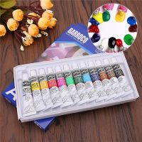 12Colors/Set Acrylic Paint Color Set Acrylic Paints Pigment for Artists Ceramic Stone Wall Craft Paints Color Pigments