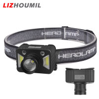 LIZHOUMIL Cob Led Headlamp Waterproof Super Bright Zoom Strong Light Head Mounted Flashlight Outdoor Fishing Light