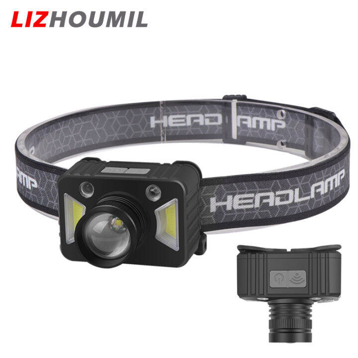 lizhoumil-cob-led-headlamp-waterproof-super-bright-zoom-strong-light-head-mounted-flashlight-outdoor-fishing-light