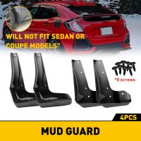 4Pcs/Set Car Mudguard for Honda Civic Hatchback Fk4 Fk7 2017 2018 2019 2020 2021 ABS Plastic Fender Splash Proof Car Accessories