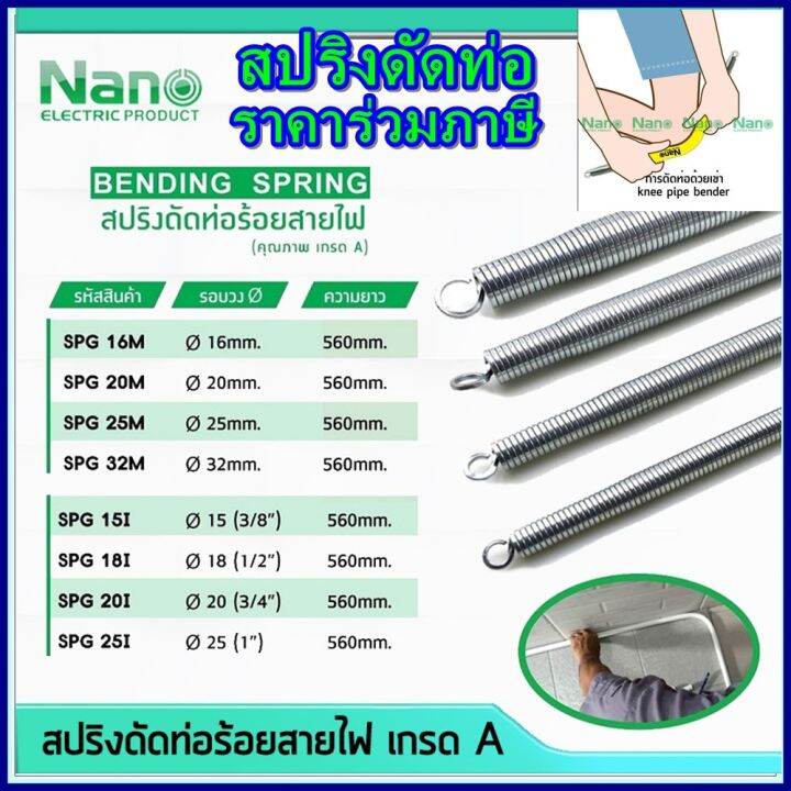 nano-สปริงดัดท่อ-1นิ้ว-ท่อร้อยสายไฟ-เหล็กคุณภาพ-แข็งแรงทนทาน-bending-spring-สปริง