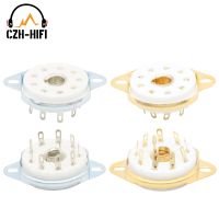 Special Offers 1PC 9PIN TUBE SOCKET B9G Ceramic Valve Base For EF50 EC52 TT12 EFF51 QE04 QE10 Vintage Audio Amplifier DIY Kits Chassis Mount