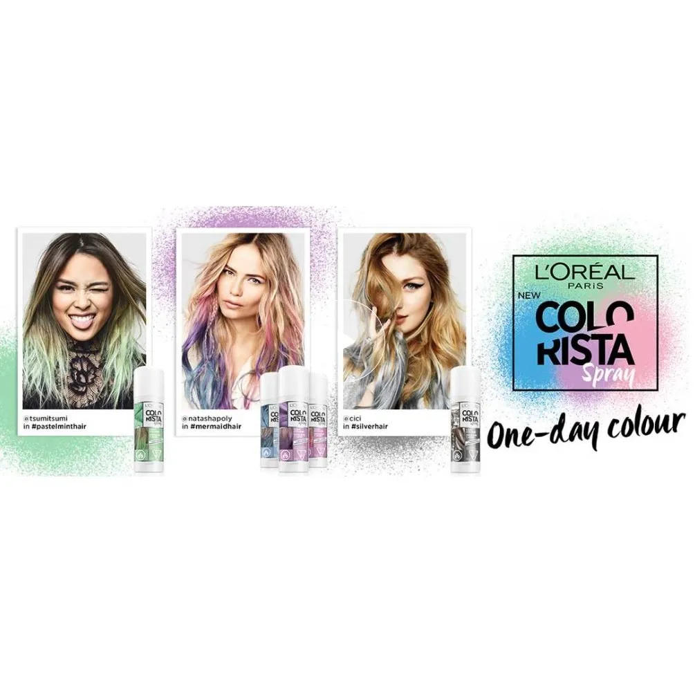 Xịt nhuộm tóc tạm thời Colorista Spray màu MINT - BẠC HÀ | Lazada.vn