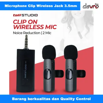 Jual Microphone Wireless Clip On Taffstudio Terbaru Feb 2024