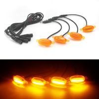 กระจังหน้าอเนกประสงค์12V ชิปไฟสีเหลืองอำพัน LED,ชุดไฟถ่ายภาพตาเหยี่ยวรถยนต์