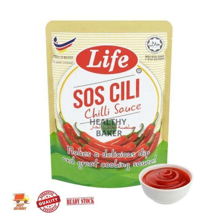 READY STOCK LIFE CHILLI SAUCE SOS CILI SOS BURGER 1KG POUCH