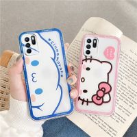 ARIZINO Case for OPPO Reno5Z Reno 6Z Reno 4 Reno 6 Reno 5 Cute Cartoon Cat Transparent Silicone Phone Case