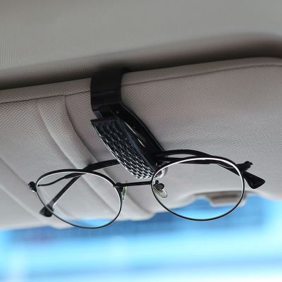 2 Buah Klip Kacamata Plastik Mobil Praktis Fleksibel Aman Ringan Klip Kacamata Pelindung Matahari Mobil untuk Gantungan Kacamata Pelindung Matahari Mobil