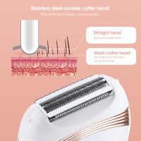 ZZOOI Women Electric Epilator Shaver Bikini Underarm Arm Leg Face Hair Removal Hair Trimmer Body Depilador Painless Shaving Machine