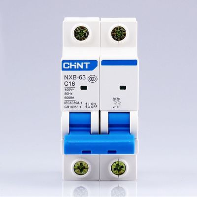 【❖New Hot❖】 quan59258258 Chint 2P Air Switch Ac 230/400V Nxb-63 C 6 10 16 20 25 32 40ตัวป้องกันโหลด63a Short Circui เดินทาง Dz47