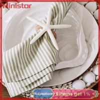 Ministar [โอลิเวอร์ทิมมี] ดาวทะเลวงแหวนเก็บม้วนผ้าเชือกผ้าลินินที่วางผ้าเช็ดปากที่วางผ้าเช็ดปากผ้าเช็ดมือแบบทำมือ