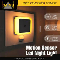 BAIMU [Ready Stock]  Lampu Tidur Sensor Light Sensor Night Light LED Smart Bedside Lamp Bedside Light Lampu Malam