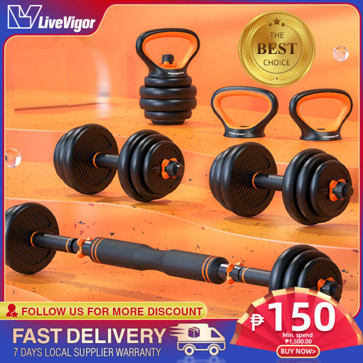 Live Vigor DUMBBELL SET SAND FILLING MATERIALS 15KG40 kg Lazada PH