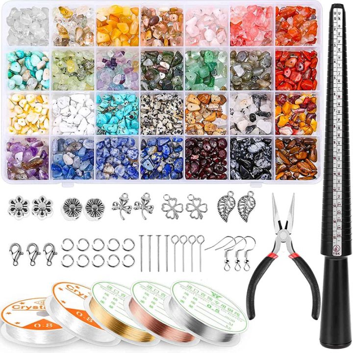 ring-making-kit-with-28-colors-crystal-beads-1660-pcs-crystal-jewelry-making-kit-with-gemstone-chip-beads-jewelry-wire