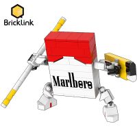 Bricklink ความคิด Moc บุหรี่กลหุ่นยนต์สีแดงสีเหลืองสีเขียว Diy ชุดสร้างสรรค์บล็อกของเล่นเด็กกล่องของขวัญ