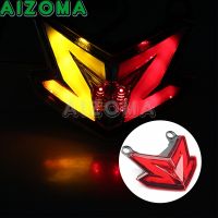 ☼สัญญาณไฟเปิดไฟเบรกรถจักรยานยนต์ LED สีแดงสำหรับ Kawasaki Z125 Pro Ninja ZX-6R ZX6R Z800 636 Z 800 Z 125 2013-2017 16