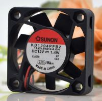 ใหม่ SUNON สร้างขึ้น Quasi-KD1204PFB2 12V 1.4W 4010 4CM2 Line Double Ball Silent Fan