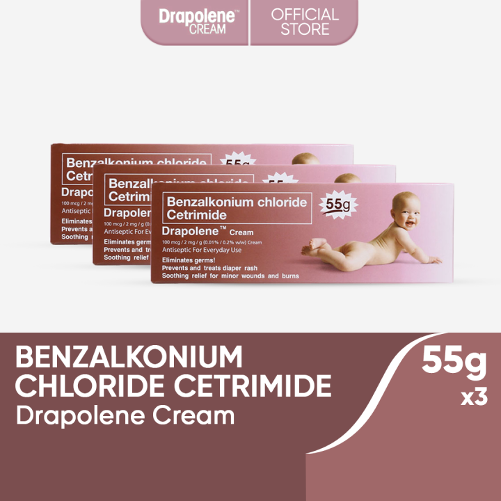 Drapolene Cream 55g x3 to Help Prevent and Treat Diaper Rash; Relief