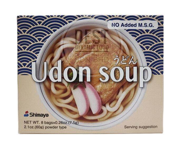 Shimaya Udon Soup 60g (7.5g x 8 bags) [No Added MSG] Japanese Soup