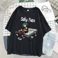 เสื้อยืดผู้หญิง Sally Face Graphic T เสื้อผู้หญิงสั้นแขนเสื้อยืดแฟชั่นฤดูร้อน Cal สั้นเสื้อ                   เสื้อ