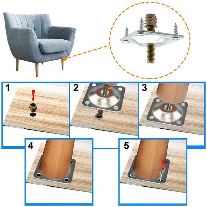 slope-table-feet-fixing-plate-4-angled-sofa-legs-mounting-bracket-set-with-screws-furniture-hardware-corner-brackets