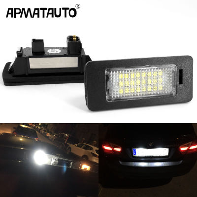 2ชิ้นโคมไฟ Canbus หมายเลขป้ายทะเบียน Led สำหรับ BMW E92 E93 F30 F31 F45 E39 E60 E61 F11 E70 X5 E84 X1 F22 E90 E91 F10