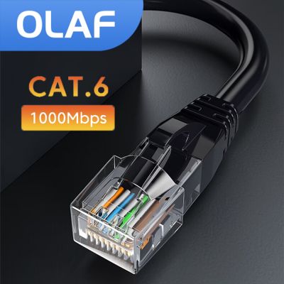 Olaf CAT6a Cat6 Pass Through RJ45 Modular Plug Network Connectors 1000Mbps Internet Cable Network LAN Cord for Ethernet Cable