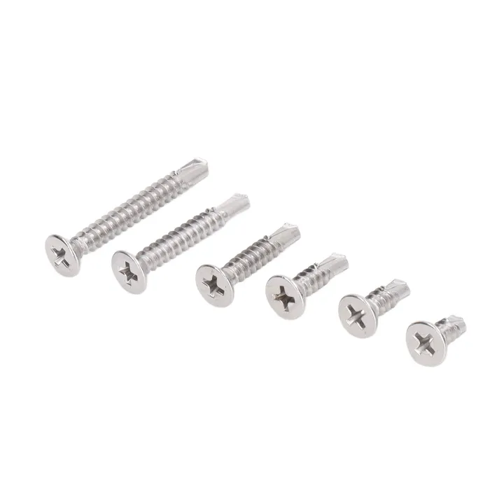 Flat Head Screws Self Drilling Stainless Steel Flat Head Screws And