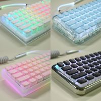 PBT Pudding Keycaps คีย์108 Backlit Doubleshot ชุดปุ่มกดสำหรับเกมส์ PC