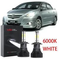 ใหม่ ชุดหลอดไฟหน้าฮาโลเจน LED 6000K 6000K แบบเปลี่ยน สําหรับ Toyota Vios NCP93 2007-2014 2009 2010 2011 2012