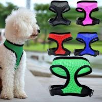 Dog Harness Vest Adjustable Soft Breathable Dog Supplies Nylon Mesh Vest Harness For Small Animals Puppy Collar Cat Chest Strap Collars