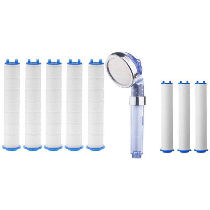 1 Set Hand Shower Filter Core Bathroom Bathtub Shower Filter & 1 Set PP