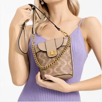 Women PU Leather Shoulder Bag Fashion Long Chain Handbags Girls