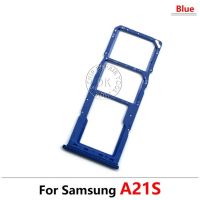 สำหรับ Samsung Galaxy A21s A51 A31 A71ซิมการ์ดถาดใส่ซิมการ์ดอุปกรณ์อะแดปเตอร์ของแท้ใหม่