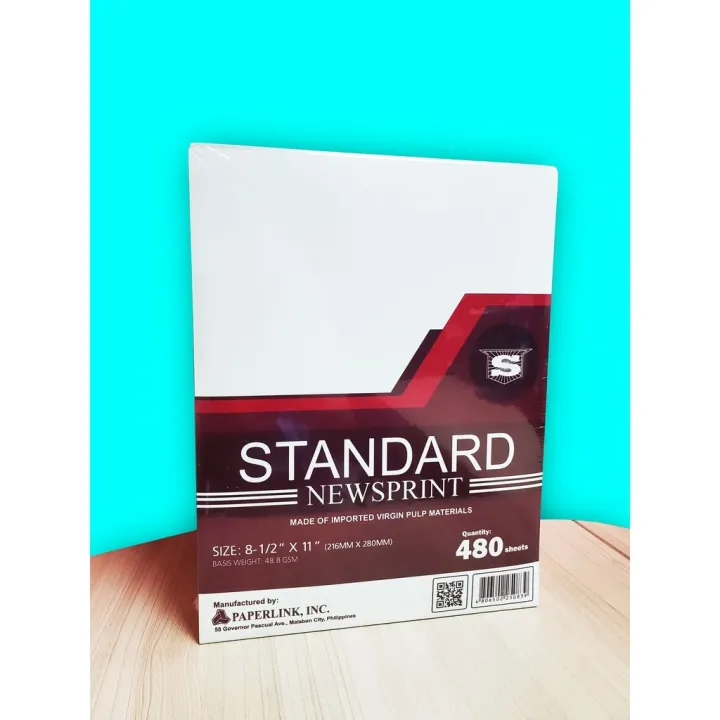 STANDARD NEWSPRINT PAPER 48.8GSM 480SHEETS Paper from Europe Lazada PH