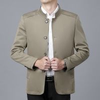 [COD] Middle-aged and elderly jacket mens spring autumn thin coat 50-year-old dads old winter quilted thickened