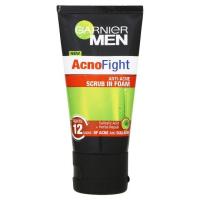 การ์นิเย่ เมน แอคโน ไฟท์ แอนตี้-แอคเน่ สครับ อิน โฟม 50มล./Garnier Men Acno Fight Anti-Acne Scrub Foam 50 ml.