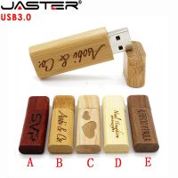 JASTER USB 3.0 High Speed Wooden Bamboo Flash Drive Pen Driver Wood Pendrive 4GB 8GB 16GB 32GB 64GB Creativo 1PCS Free Logo