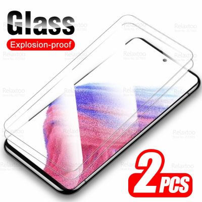 For Samsung Galaxy A53 5G Glass 2Pcs Protective Tempered Glass Sumsung Samung A 53 2022 A536B Screen Protector Armor Phone Films