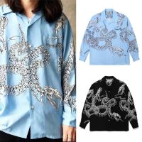 GUILTYPARTIES TIGER 21AW Keel Plate Snake Hawaii Paradise Tokyo Loose Long Sleeve Shirt