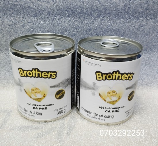 Hcm sữa đặc có đường brothers 390g trung nguyên - ảnh sản phẩm 2
