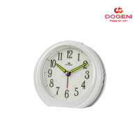 DOGENI นาฬิกาปลุก รุ่น TEP003DB/WT (สีน้ำตาลเข้ม/สีขาว) ขนาด : กว้าง 12.0 x สูง 11.5 x หนา 5.0ซม. นาฬิกาปลุกตั้งโต๊ะ เสียงสัญญาณ มีพรายน้ำ เข็มเดินเรียบ ระบบ Quartz Beep Alarm Clock รับประกันเครื่อง 2 ปี Innovation Time