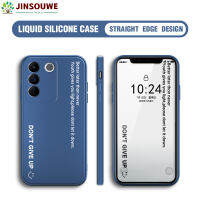 Jinsouwe เคสโทรศัพท์เซลล์สำหรับ Vivo V27 5G เคสโทรศัพท์ Vivov275g สำหรับการ์ตูนเด็กหญิงเด็กชายป้ายสโลแกนกล้องซิลิโคนเคสป้องกัน