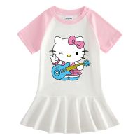 Hello Kitty Piano Pink Dream Birthday Party Princess Pleated Dress For Kids Dress For Kids Girl HelloKitty Princess Dress Kids Fashion Dress For Baby Girl Dress For Kid Dress For Kids Baby Dress For Girls Dress For Kids Girl 1-8ปี