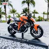 Maisto 1:12 KTM 1290ซุปเปอร์ดยุค R อัลลอยด์ออฟโรดของแท้ที่ได้รับอนุญาตของเล่นโมเดลหล่อขึ้นรูปคอลเลกชันรถของขวัญ