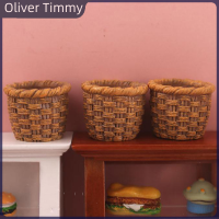 [Oliver Timmy] 1PC 1:12ตุ๊กตาขนาดเล็กเรซิ่นตะกร้ารุ่นตุ๊กตาอุปกรณ์ครัว