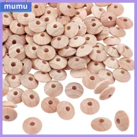 MUMU 120Pcs13MM ต้นแบคคาส ไม้บีชไม้ ทำจากไม้ ลูกปัดไม้ลูกปัด เล็กๆน้อยๆ ในร่ม วันเกิดของสตรี