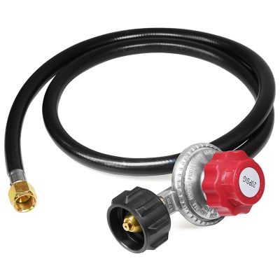 High Pressure Propane 0-20 Psi Adjustable Regulator With 4Ft Qcc1/Type1 Hose - Fits For Propane Burner Turkey Fryer Smoker And More Appliances