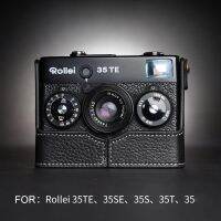 ฝีมือภาพกล้องหนังแท้ Cowhide กระเป๋าร่างกายกล่องกรณีสำหรับ Rollei 35วินาที35TE 35SE 35ครั้ง35คลาสสิกแขนป้องกันฐาน