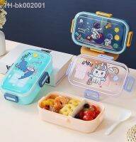 ﺴ∋❀ 530ml/700ml Cartoon Lunch Box With Spoon Leak-Proof Food Grade Plastic Microwave Bento Box Kids Student Food Container